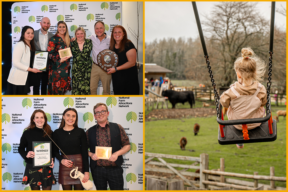Cotswold Farm Park staff accepting their NFAN awards
